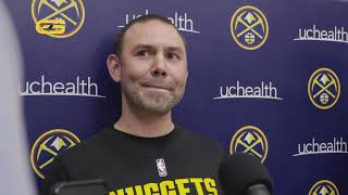 DAVID ADELMAN  Nuggets practice update  Oct 10th 2024 [upl. by Newol]