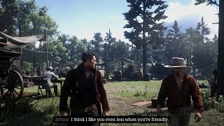 Arthur Saves the Player From Hitting the Antagonize Button  RDR2 [upl. by Eastlake]