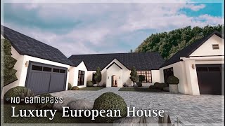 BLOXBURG  Luxury European House  NoGamepass  Speedbuild [upl. by Piotr]