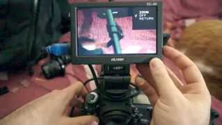 Sweet 5inch monitor on Canon 5D Mark III Viltrox DC50  Part 2 [upl. by Rednaskela]