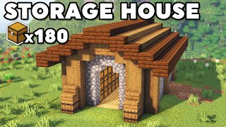 Minecraft Starter Storage House Tutorial How to Build [upl. by Mcculloch]