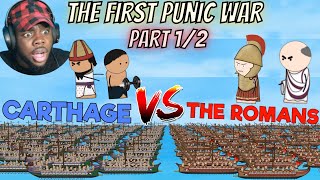 OverSimplified quotThe First Punic War  OverSimplifiedquot Part 1Part 2 REACTION [upl. by Chilson]