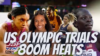 Women 800m Prelims  USA Track and Field Olympic Team Trials 2024 athingmu looks be in trouble [upl. by Kinnon]