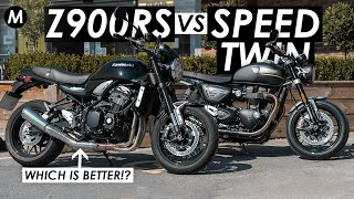 Kawasaki Z900RS vs Triumph Speed Twin Which Should YOU Buy [upl. by Nazler]