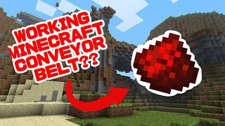 How to make a WORKING conveyer belt in Minecraft [upl. by Ambrose]