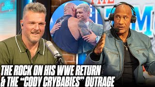 The Rock Talks His Return To The WWE Ring amp The Outrage Around Cody Rhodes  Pat McAfee Show [upl. by Macguiness146]