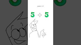 Basic Math 🤓 Animation Meme Orig ​⁠​⁠raxdflipnote shorts [upl. by Esinart]