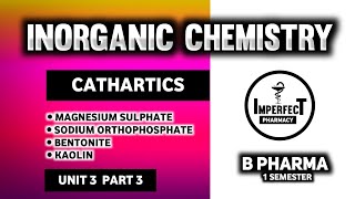 Cathartics  Magnesium Sulphate  Sodium Orthophosphate  Kaolin  Bentonite  Saline Cathartics [upl. by Dimah695]