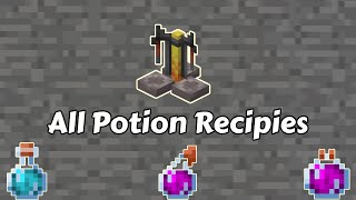 All Potion Recipes In Minecraft 121 [upl. by Nnylkcaj]