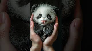 Baby panda loves to be cradled cuteanimals panda [upl. by Trude128]