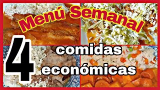 Comidas Económicas  Menú Semanal viral parati recetas fypシ recetasfaciles delicious [upl. by Ytrebil]