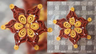 How to make this paper quilling snowflake 2paper crafts quilling paper craftsBlast by Craft [upl. by Remsen138]