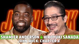 John Wick Chapter 4 Hiroyuki Sanada amp Shamier Anderson on the Donnie Yen Showdown amp the Dogs [upl. by Oyr]