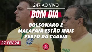 Bom dia 247 Bolsonaro e Malafaia estão mais perto da cadeia 27224 [upl. by Eerej430]