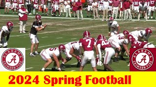 Team Crimson vs Team White 2024 Alabama Football Spring Game [upl. by Nnyledam]