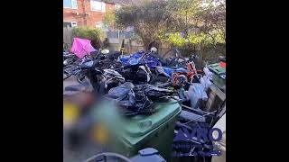 OpAVRO warrant on Coniston Ave Bolton  Four arrests and stolen bikes recovered this morning [upl. by Kassandra]