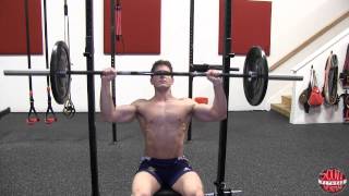 How To Seated Barbell Shoulder Press [upl. by Aremus617]