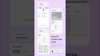 Expense Tracker Ui figma shorts ux ui tutorial designers [upl. by Adan]