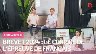 Brevet 2024  le corrigé vidéo de lépreuve de français [upl. by Drofyar857]