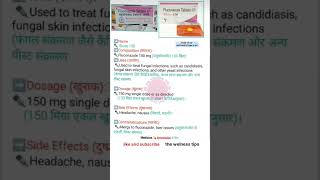 Flicos 150 Mg tablet  composition।uses। doses। sideeffects।contraindication fungalinfections [upl. by Aihsitan242]