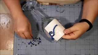 Wine Glass Embellishment Tutorial  Bling [upl. by Noiwtna]