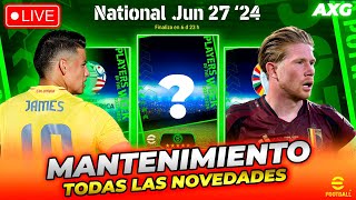 FIN MANTENIMIENTO eFootball ✅ LLEGAN LOS PRIMEROS POTW COPA AMÉRICA amp EURO 2024 🔥 🔴 LIVE 🔴 AXG [upl. by Anitsua]