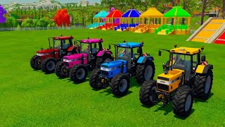 JOHN DEERE vs FENDT vs CLAAS vs VALTRA vs MCCORMICK TRACTORS BATTLE  Farming Simulator 22ت [upl. by Anoniw860]