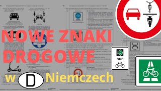 Nowe znaki drogowe w Niemczech [upl. by Eelyab]