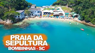 PRAIA DA SEPULTURA EM BOMBINHAS CONHEÃ‡A ESSA REGIÃƒO PARADISÃACA BÃ”NUS BIGUÃ MARISCAL E TAINHA [upl. by Infield57]