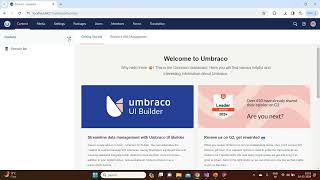 Sample page in Umbraco [upl. by Lairbag]