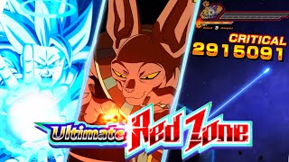 ACTIVE FINISH SSJ3 GOKUS TEAM VS BEERUS ULTIMATE RED ZONE NO ITEM  DBZ Dokkan Battle Global [upl. by Hsejar]