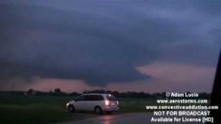 Tornado near Peoria Illinois 6510 Plus Damage in Dwight [upl. by Dukie]