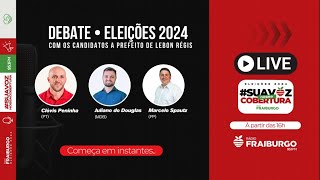 DEBATE ELEIÇÕES 2024  Candidatos de Lebon Régis  14092024 [upl. by Svend]