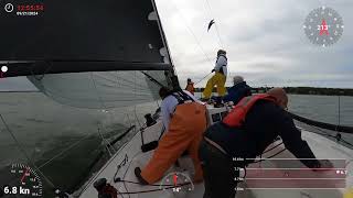 Obsiidan J111  Blowing hard in the Sag Harbor Yacht Clubs Maycroft Cup [upl. by Raynard]