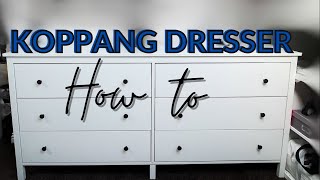 IKEA HOW TO ASSEMBLE THE KOPPANG DRESSER [upl. by Eagle605]