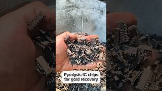 IC chips pyrolysis For GOLD recovery [upl. by Concha]