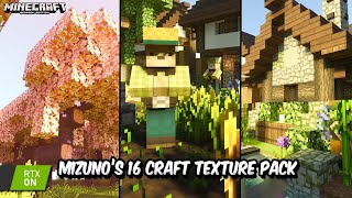 Mizuno’s 16 Craft texturepack  PACK DE TEXTURAS para MINECRAFT PE 120  TEXTURAS AESTHETIC [upl. by Wiltshire191]