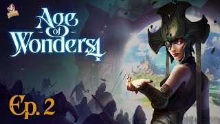 Age of Wonders 4  Gameplay español  2 Los pueblos libres [upl. by Tenner]