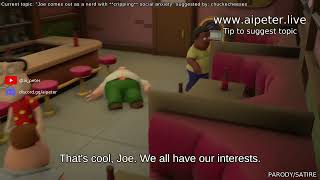 ai family guy Joe is a nerd with CRIPPLING social anxiety [upl. by Nelram]