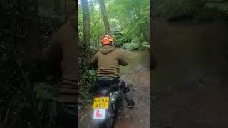 offroad water crossing gone wrong cg125 [upl. by Eitnom290]