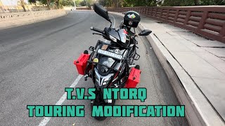 TVS Ntorq Touring Modification❤️ ntorq modified youtuber dailyvlog viralvideo trending vlog [upl. by Zetnahs]