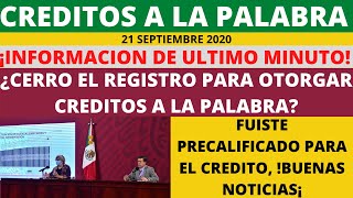 Información IMPORTANTE¿YA CERRO EL APOYO de Credito a la PALABRA fuiste PRECALIFICADO para CREDITO [upl. by Muldon]