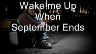 Wake me up when September ends lyrics  Green Day [upl. by Patterman879]