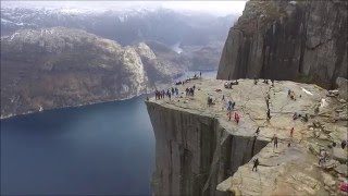 FLYING OVER NORWAY PART 4  PREIKESTOLENLYSEFJORD  FORSAND [upl. by Enowtna]