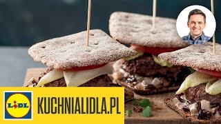 🍔 Burgery wołowe z sosem z karmelizowanej cebuli  Michał Dobosz  Przepisy Kuchni Lidla [upl. by Llennahs]