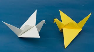 Origami Crane Easy  Paper Crane Tutorial  Origami Crane Flapping Wings Bird Shorts [upl. by Isidoro]