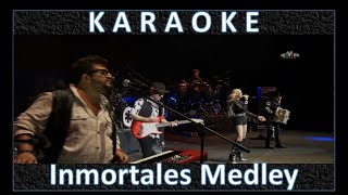 Inmortales Medley  La Casetera Karaoke [upl. by Atteuqahs]