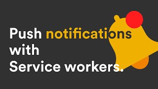 Push Notifications with Service worker [upl. by Avitzur]