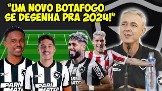 VEJA COMO ESTA FICANDO O TIME DO BOTAFOGO PRA 2024 COM AS SAIDAS E CHEGADAS ATE O MOMENTO [upl. by Lemert]