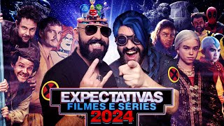 🤔 EXPECTATIVAS FILMES E SÉRIES PARA 2024 🙌 [upl. by Yrogreg]